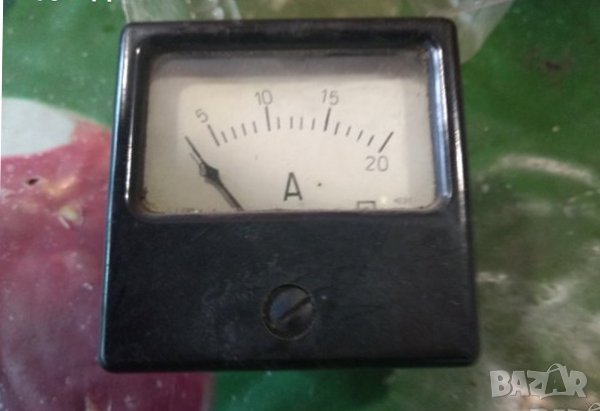 Амперметър за табло 0 - 20А, снимка 1