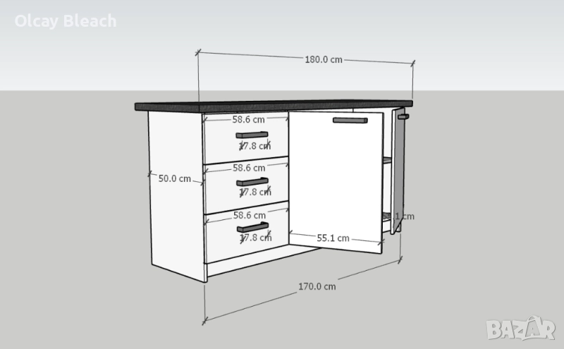 Професионални чертежи и визуализации за мебелисти, майстори и цехове, снимка 1