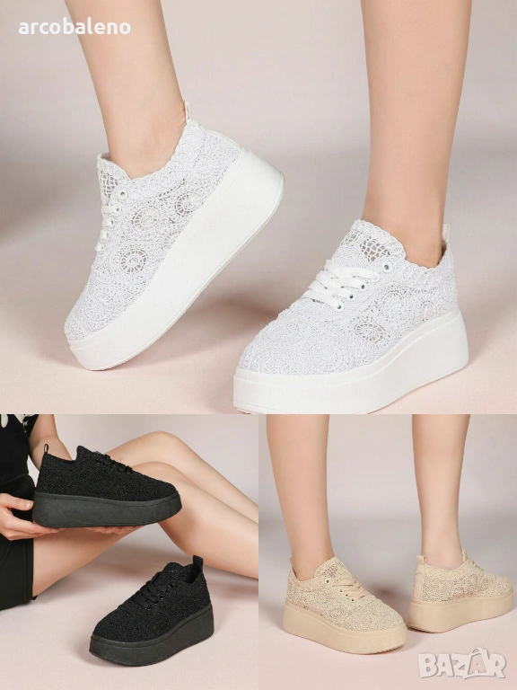 Дамски ниски маратонки, 3цвята , снимка 1