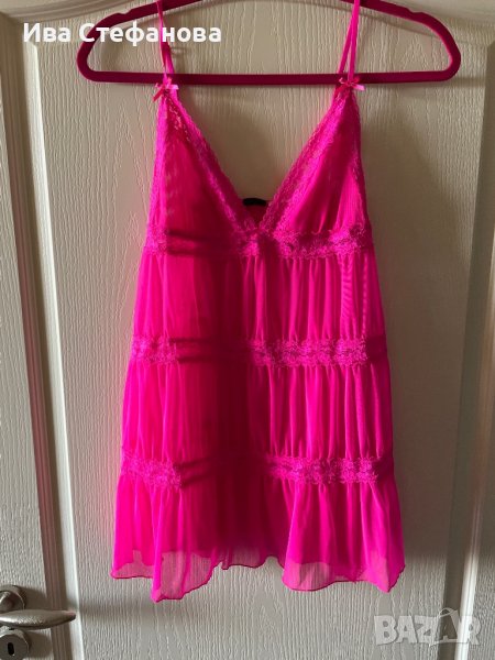 Цикламено неоново розав еротична нощница , снимка 1
