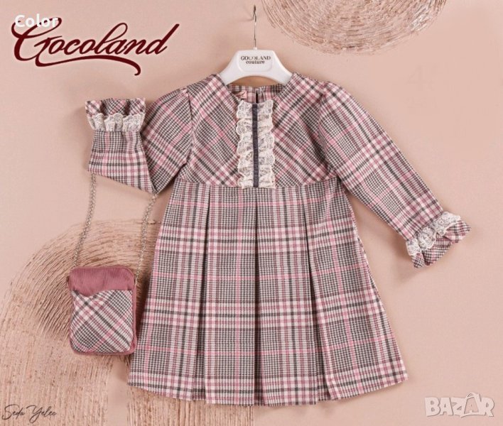 Детска рокля с дълъг ръкав и чантичка от Gocoland, снимка 1