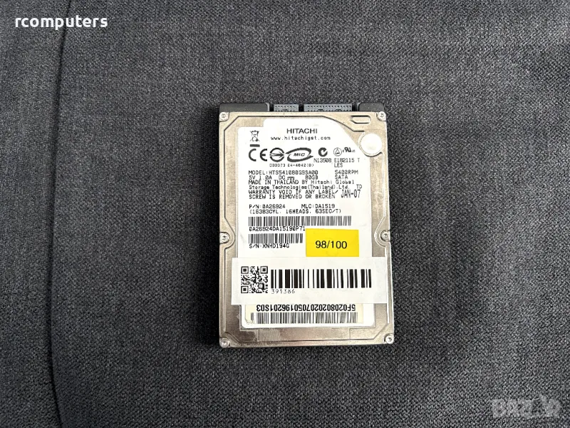 Хард диск HITACHI 80GB за лаптоп, снимка 1