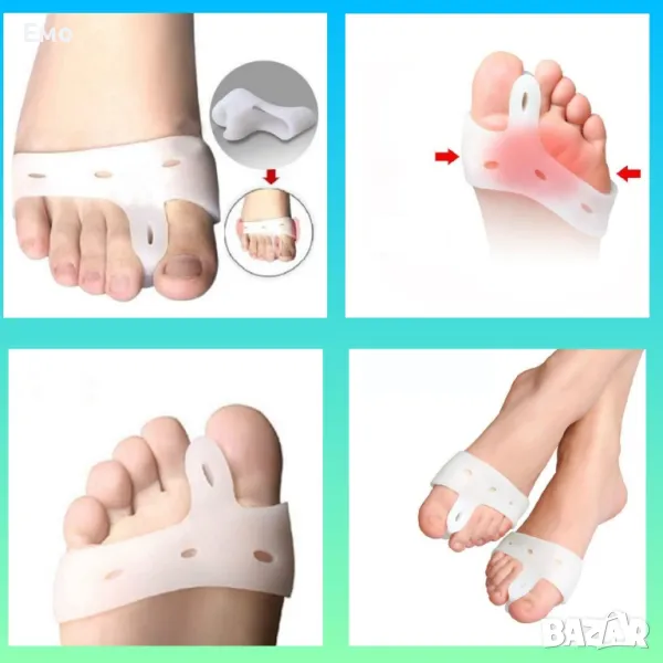 Два броя силиконови разделители за изпъкнали кокалчета, снимка 1