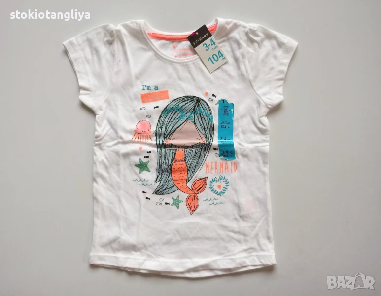 Тениска за момиче, размер 4-5 г, ръст 110 см, снимка 1