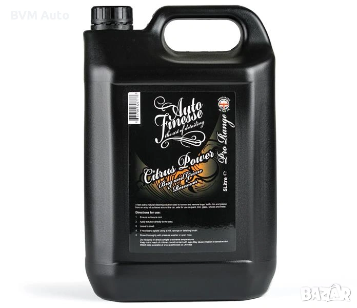 Auto Finesse Citrus Power Bug & Grime Remover – pH неутрален препарат за насекоми и замърсявания, снимка 1