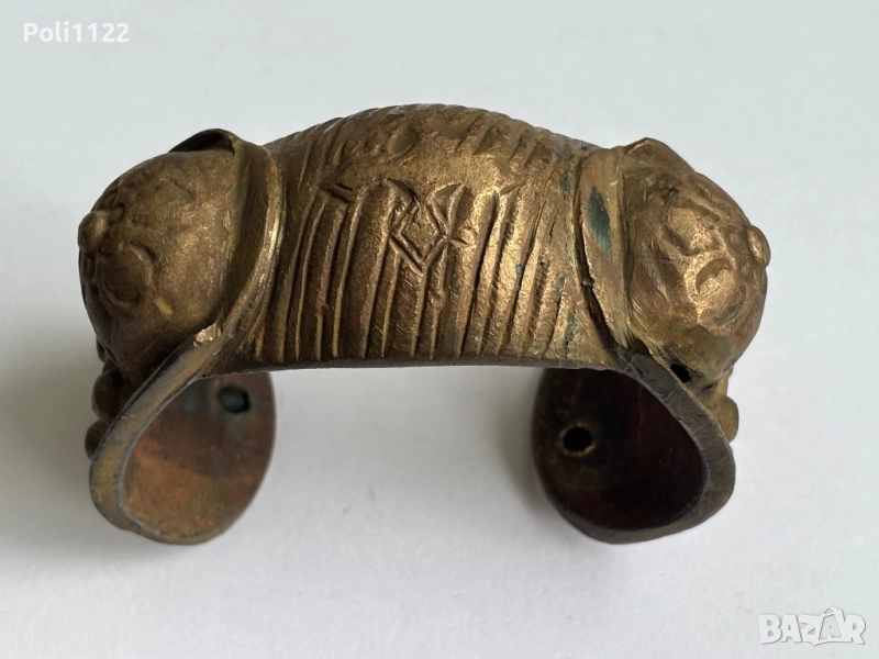 Възрожденска гривна рогатка, снимка 1