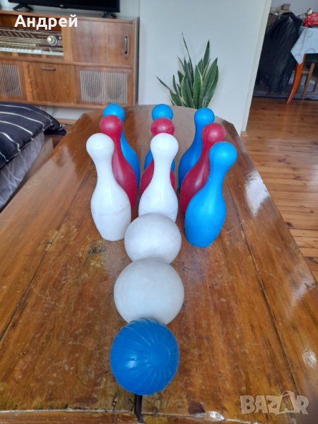 Стари играчки,кегли #2, снимка 1