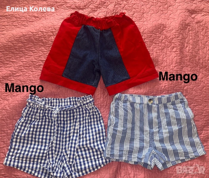 За момиче 146-152 см два чифта памучни къси панталонки Mango и едни дънкови, снимка 1