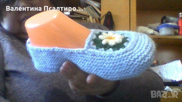 Дамски терлици с бабин квадрат отпред, снимка 1