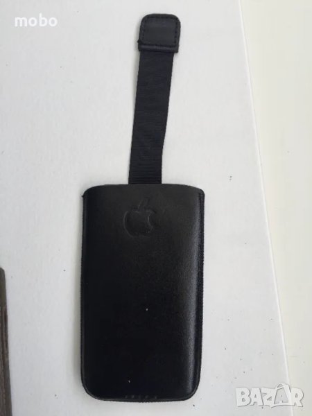 Нов калъф-джоб с издърпване за телефони Нокиа, цвят черен, естествена кожа, снимка 1