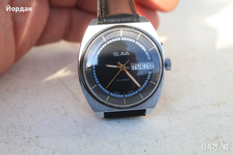 Руски часовник ''Слава'' 26 камъка 38 мм, снимка 1