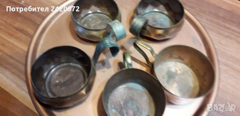Медни  чаши за  кафе, снимка 1