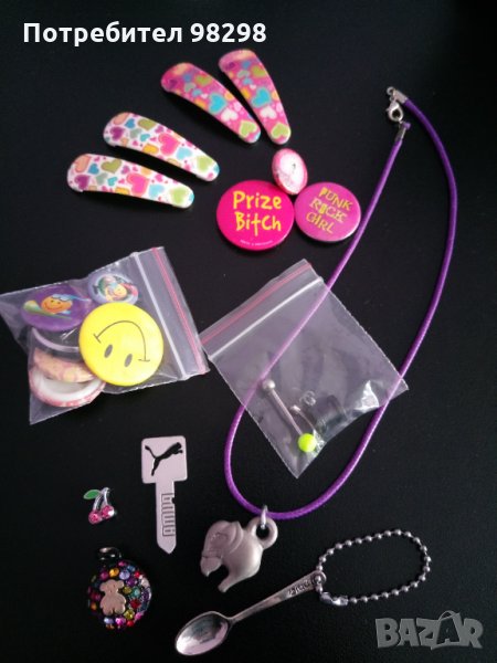 Пиърсинг за език вежда, флеш 6 мм, висулки, обеци, значки, фиби всичко общо 15 лв, снимка 1