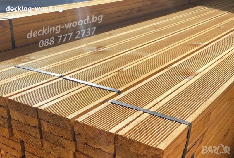 Декинг дъски импрегниран | Външна подова настилка, снимка 1