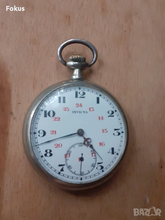 Invicta - Стар швейцарски джобен часовник, снимка 1