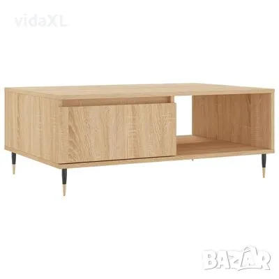 vidaXL Кафе маса, дъб сонома, 90x60x35 см, инженерно дърво(SKU:827055), снимка 1