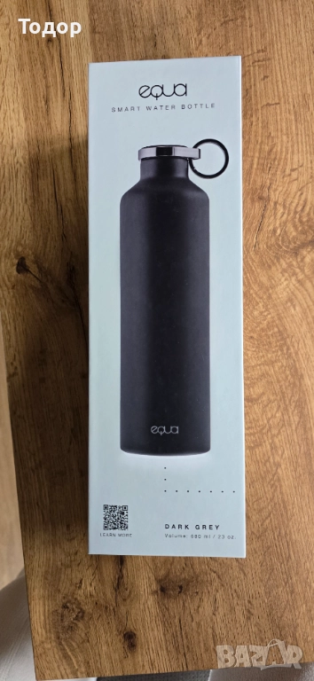 Бутилка Smart Water Bottle – Dark Grey, 680 ml нова, снимка 1