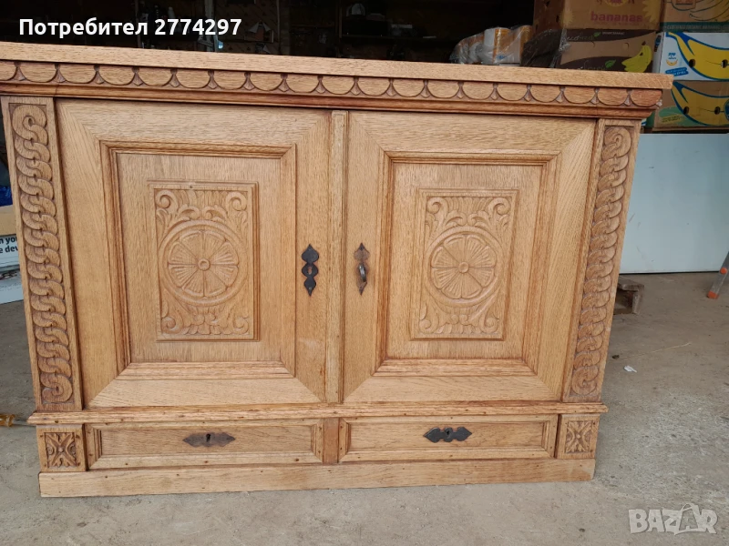 Стар Датски масивен шкаф(скрин), снимка 1