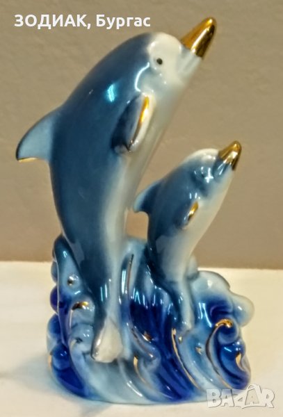 Статуетка ДЕЛФИНИ - 12 см, снимка 1
