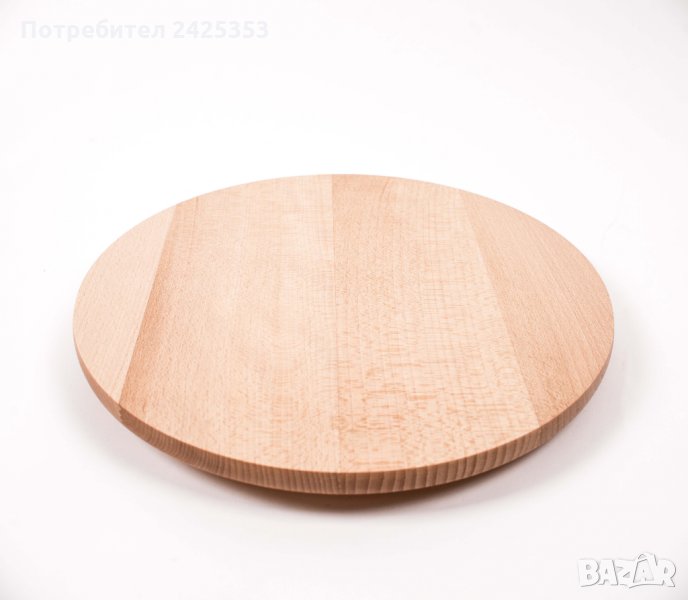 Въртящо се дървено плато за сервиране на ордьовър: 30, 35, 40см., снимка 1