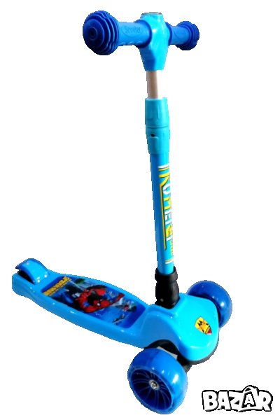 ТРОТИНЕТКА със Светещи PU колела + Компас М20-243, снимка 1