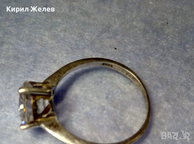 ИЗЯЩЕН Тип ГОДЕЖЕН СРЕБЪРЕН ПРЪСТЕН СРЕБРО S925 с РАЗКОШЕН БЛЕСТЯЩ ЮВЕЛИРНО ФАСЕТИРАН ФИАНИТ 50188, снимка 5 - Пръстени - 50542247