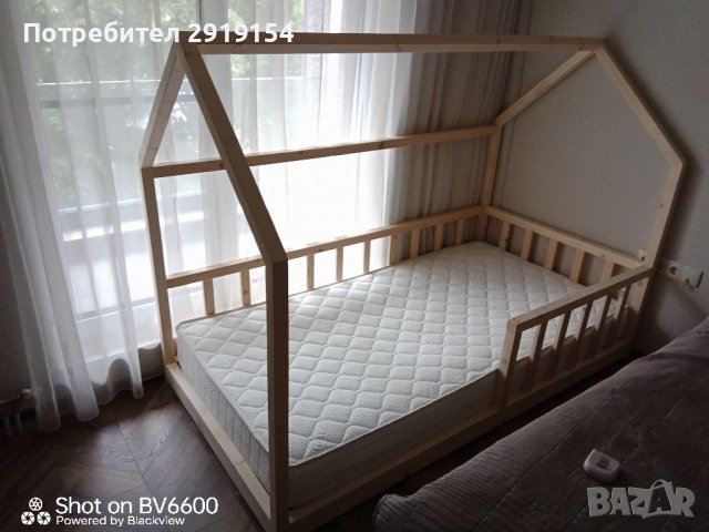Детско легло тип къщичка, снимка 3 - Мебели за детската стая - 37107431