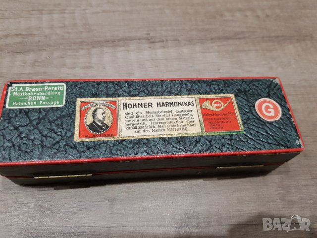Хармоника M Hohner "CHROMONIKA II" с оригинална кутия 1945г, снимка 2 - Други - 38775403