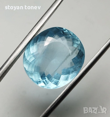 Рядък и Голям Естествен Аквамарин 10.59 карата – "SANTA MARIA" BLUE!, снимка 3 - Други - 53893051