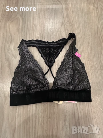 Victoria's Secret бюстие с блясък S, снимка 3 - Корсети, бюстиета, топове - 51426389
