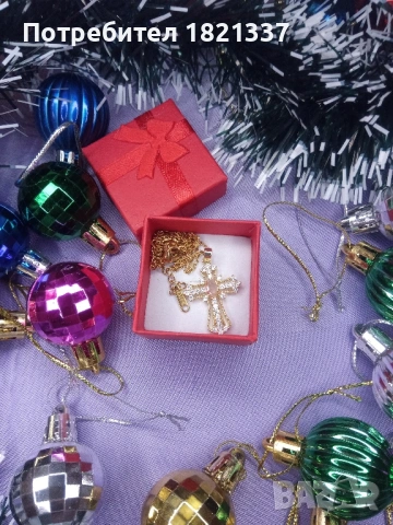 Дамско колие с кръст , снимка 5 - Колиета, медальони, синджири - 53167845