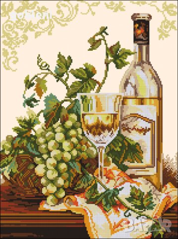 гоблен "ЧЕВВЕНО И БЯЛО" Д46; шев 1:1; размери 35*45 см.;26цвята; 48 лв., снимка 3 - Гоблени - 39878128