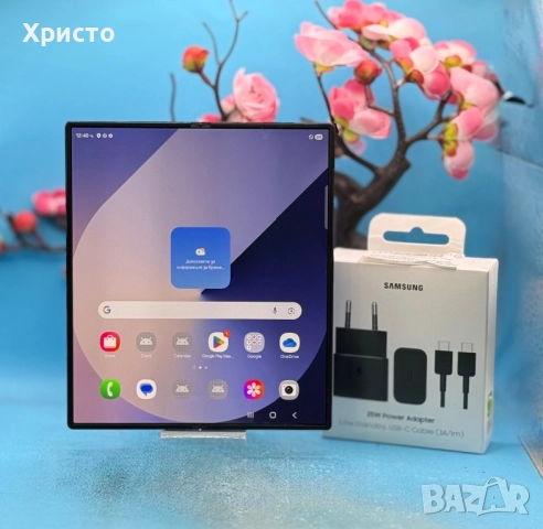 Samsung Galaxy Z Fold6, 12GB RAM, 512GB, 5G, Navy + подарък оригинално зарядно с кабел Samsung , снимка 3 - Samsung - 52862842