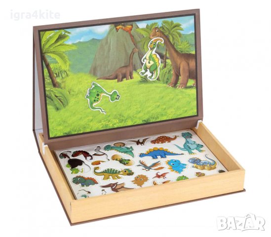 НОВО! Дигитална дървена кутия с магнити на динозаври, снимка 6 - Образователни игри - 38416991