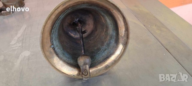 Голяма месингова камбана, снимка 4 - Антикварни и старинни предмети - 44475636