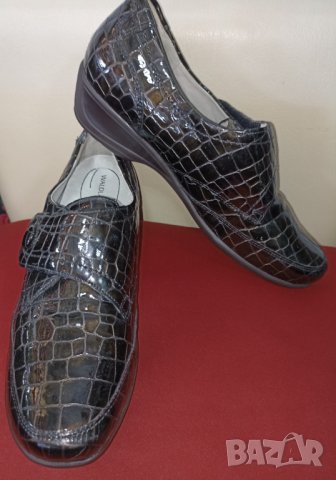 Waldlaufer - N 41, стелка 27 см. Естествена кожа - лачени обувки 
