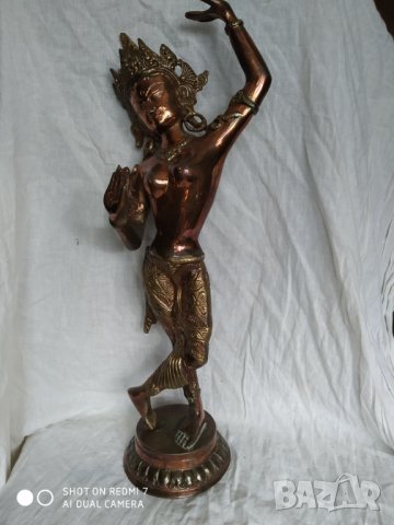 метална статуетка-индийска богиня, снимка 1 - Антикварни и старинни предмети - 35003501