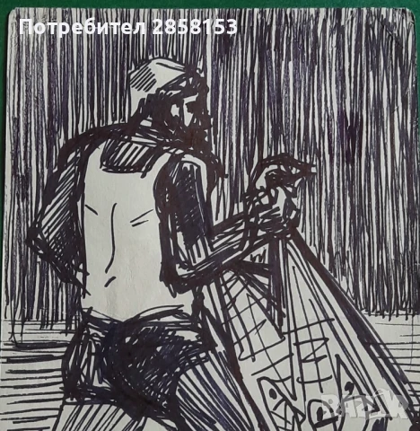 Стара картина на худ. Атанас Яранов 1940-1988 г, снимка 2 - Антикварни и старинни предмети - 51210151