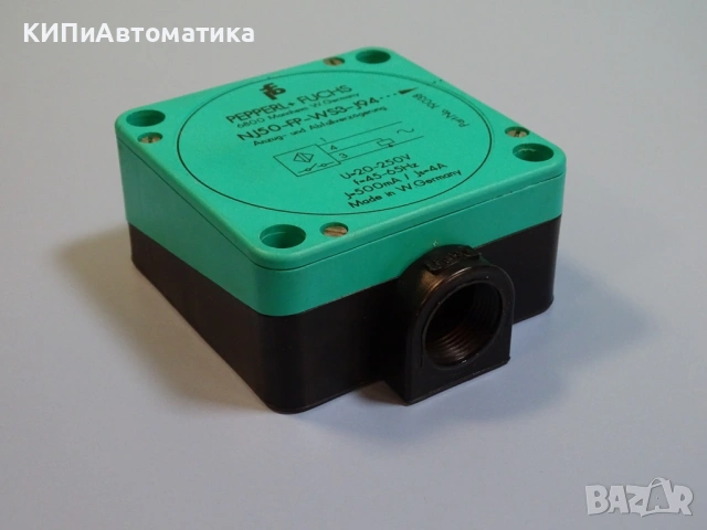 индуктивен сензор Pepperl+Fuchs NJ50-FP-WS3-J94 Proximity Sensor 20-250V, снимка 3 - Резервни части за машини - 54218256