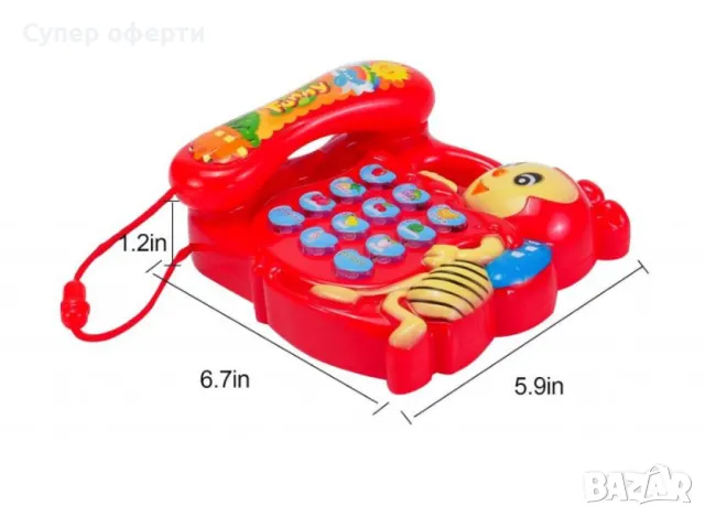 Интерактивна играчка „Музикален телефон Пчела“ – Образователно забавление за деца, снимка 4 - Музикални играчки - 48506459