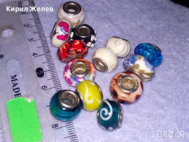 ЛОТ 13 ПРЕКРАСНИ ЗВЕНА за СРЕБЪРНА АРТ ГРИВНА от СРЕБРО 925 и ЦВЕТНО ВЕНЕЦИАНСКО СТЪКЛО МУРАНО 34457, снимка 6 - Гривни - 39547573