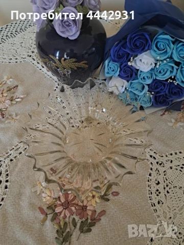 Стъклени фруктиери, снимка 4 - Сервизи - 50796027