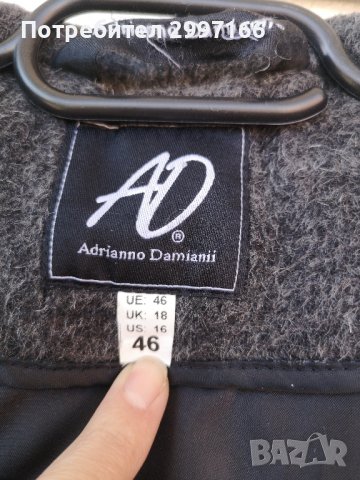 Дамско палто на Adrianno Damianii, снимка 9 - Якета - 44433944