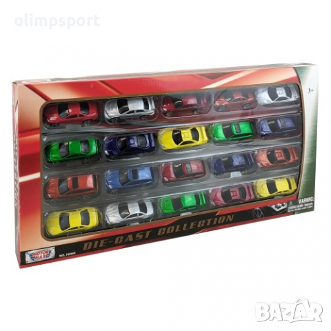 Коли метални MOTOR MAX, 20 броя в комплект 210320, снимка 2 - Коли, камиони, мотори, писти - 36385537