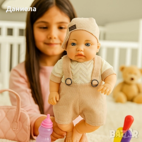 Реалистично говорещо бебе с аксесоар шише, снимка 6 - Кукли - 51879760