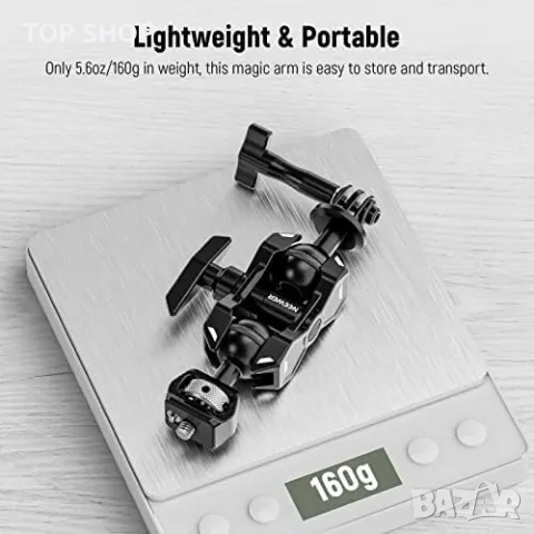 Нов Адаптер за монтиране на екшън камера/Артикулиращо магическо рамо с двойни глава, снимка 2 - Друга електроника - 49321234