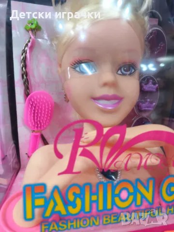 Кукла глава за прически с аксесоари за коса, снимка 4 - Кукли - 49712742