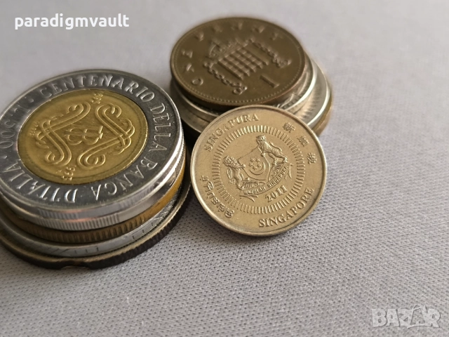 Монета - Сингапур - 10 цента | 2011г., снимка 2 - Нумизматика и бонистика - 52895931