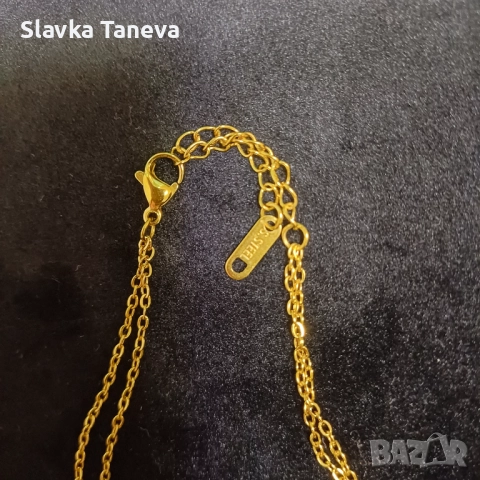 Стоманено колие със сърца, снимка 3 - Колиета, медальони, синджири - 52238467