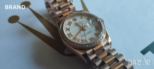 Дамски часовник ROLEX Oyster DATEJUST 31мм механичен клас 5А+, снимка 3 - Дамски - 36991108